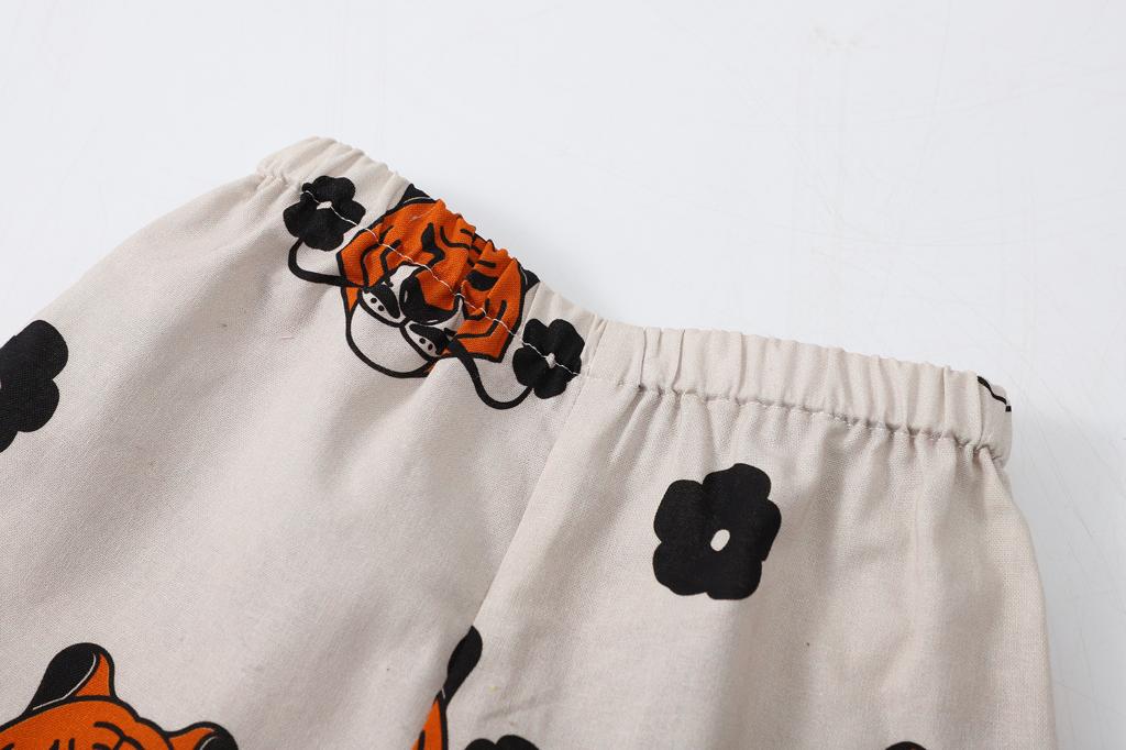 GOC animal print baby kimono - almond tiger