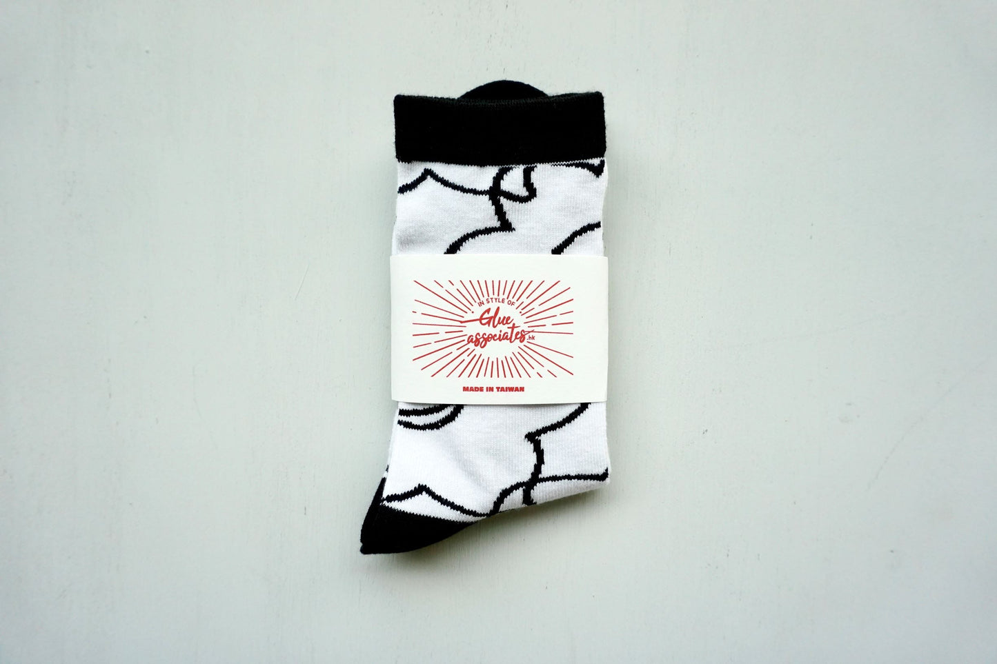 GOC Floral Socks - crowded daffodil white