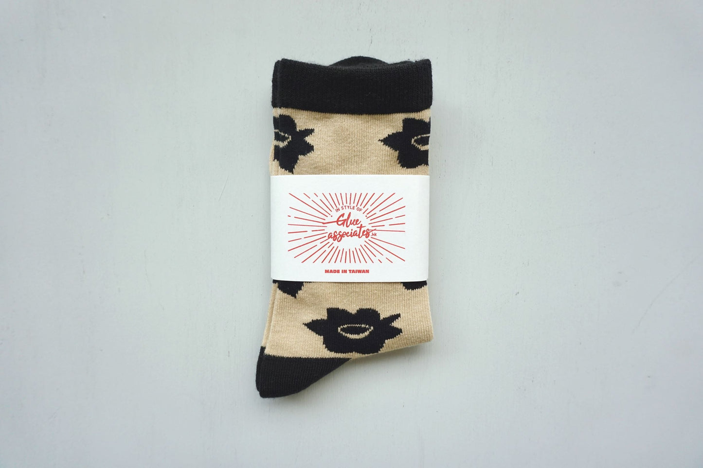 GOC Floral Socks - little daffodils milk tea
