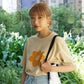 [Made to Order] GOC US Cotton seamless mud yellow daffodil T-shirt
