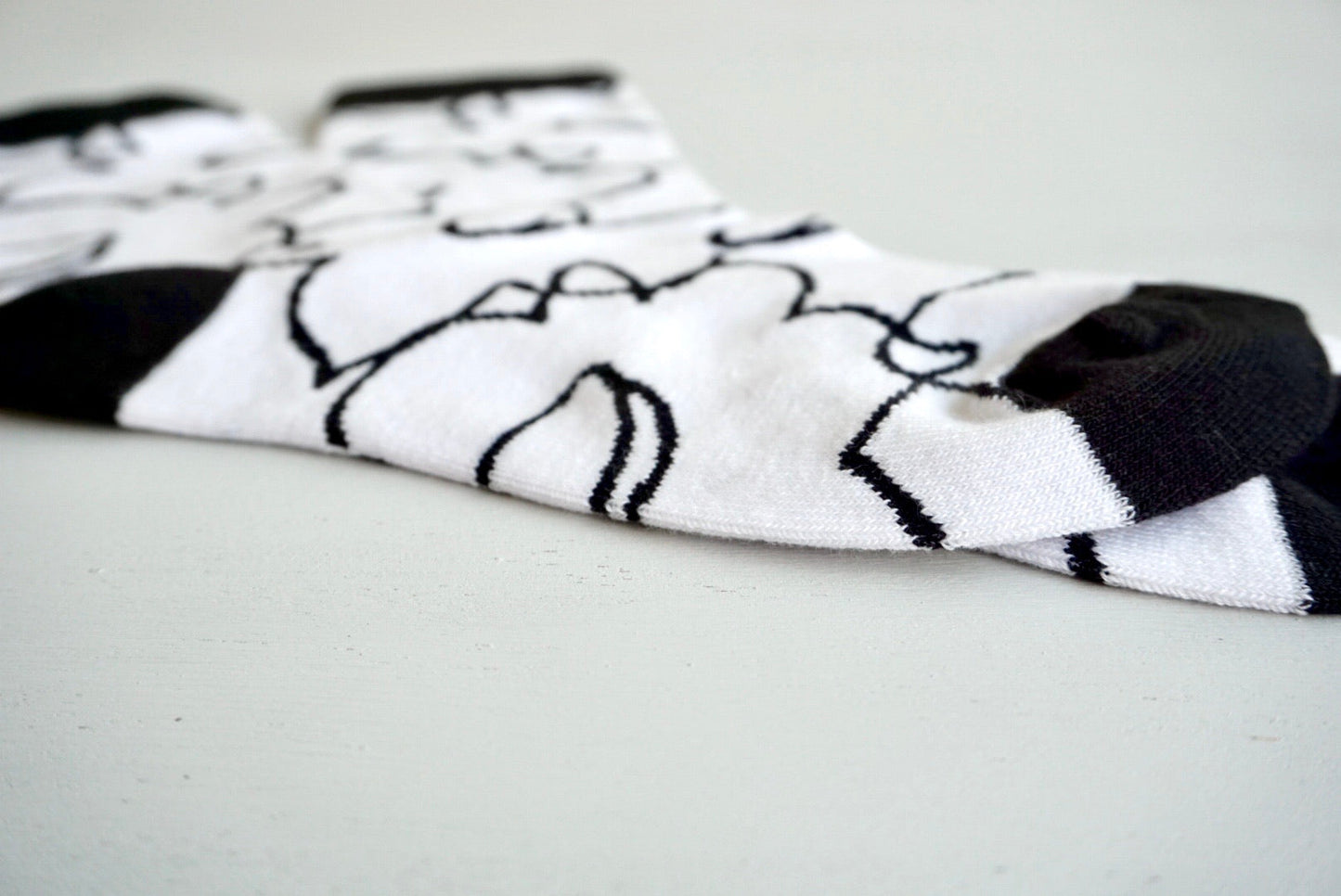 GOC Floral Socks - crowded daffodil white
