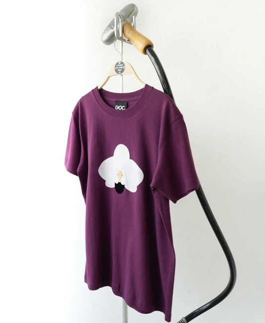 [Made to Order] GOC US Cotton seamless white orchid purple T-shirt