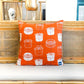 GOC cotton linen Hong Kong Dim Sum cushion cover - Orange