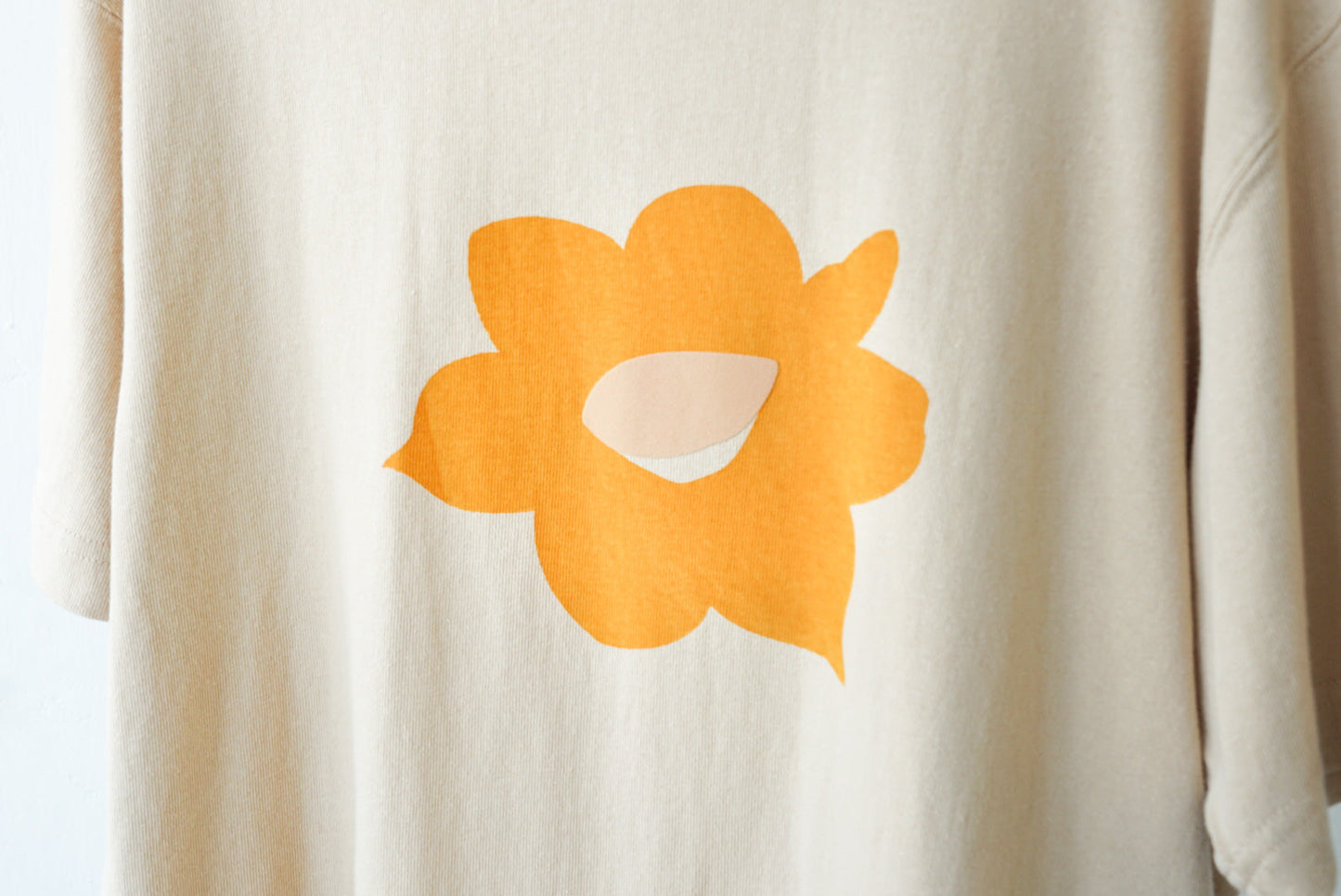 [Made to Order] GOC US Cotton seamless mud yellow daffodil T-shirt