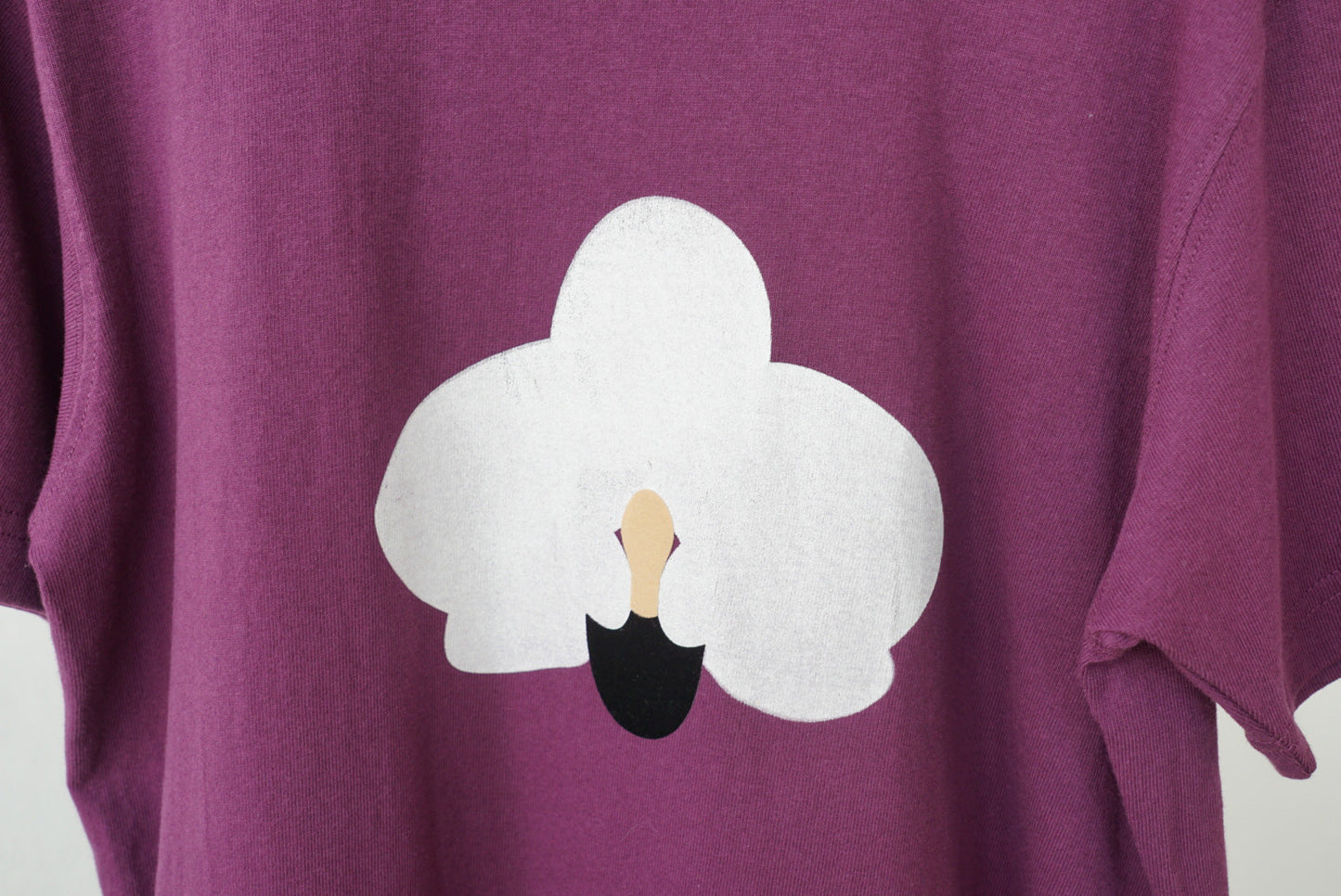 [Made to Order] GOC US Cotton seamless white orchid purple T-shirt